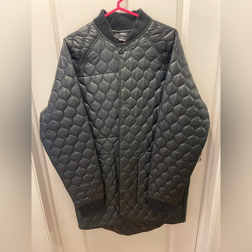 Nike Quilted Men's Long Coat - Black